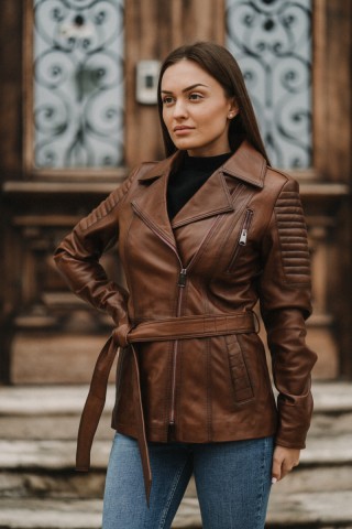 Дамско кожено яке от естествена кожа (MLW-0073)